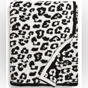 Barefoot Dreams In The Wild Throw Blanket Midnight/White
